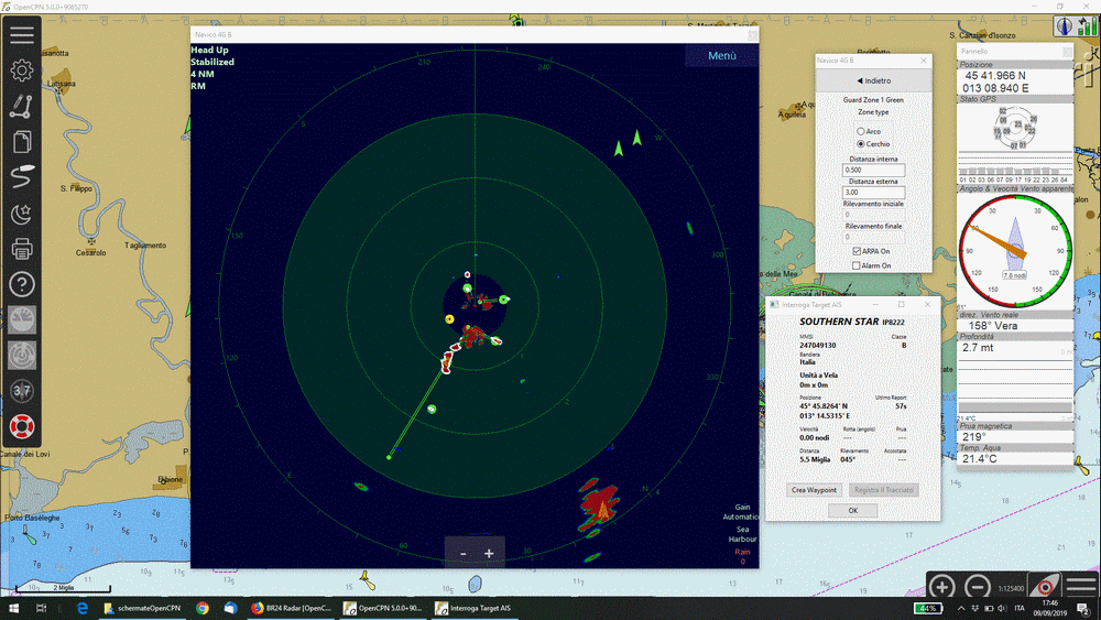 radar marpa opencpn