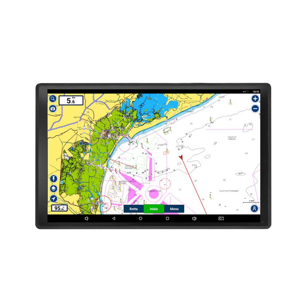 Plotter-Tablet ANDROID 10 pollici con GPS