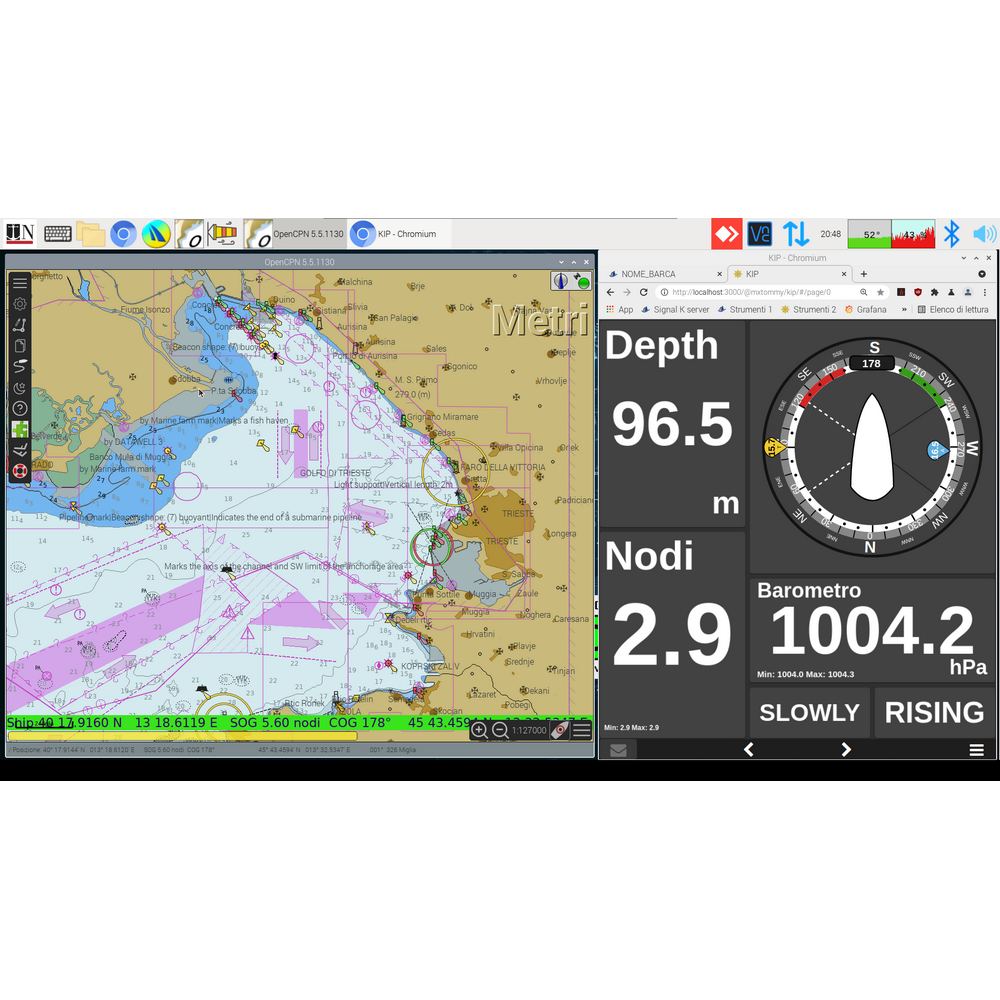 PC-Plotter Breeze con Nmea2000 e OpenCPN - QTVLM
